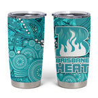 Brisbane Heat Tumbler Cup Graffiti Urban Aboriginal Dot Abstract Design