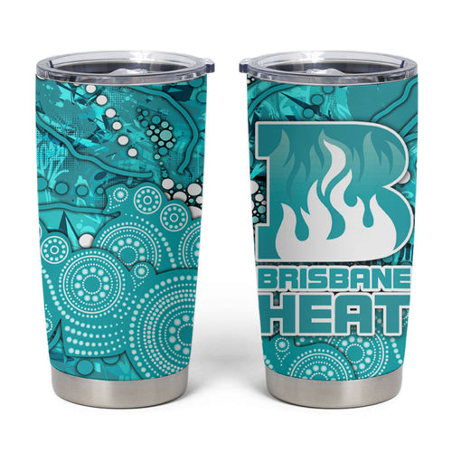 Brisbane Heat Tumbler Cup Graffiti Urban Aboriginal Dot Abstract Design
