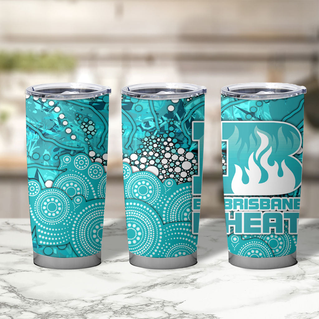 Brisbane Heat Tumbler Cup Graffiti Urban Aboriginal Dot Abstract Design