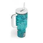 Brisbane Heat Tumbler With Handle Graffiti Urban Aboriginal Dot Abstract Design