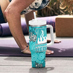 Brisbane Heat Tumbler With Handle Graffiti Urban Aboriginal Dot Abstract Design