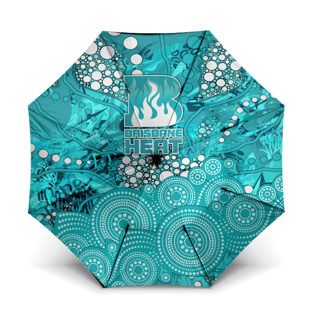 Brisbane Heat Umbrella Graffiti Urban Aboriginal Dot Abstract Design
