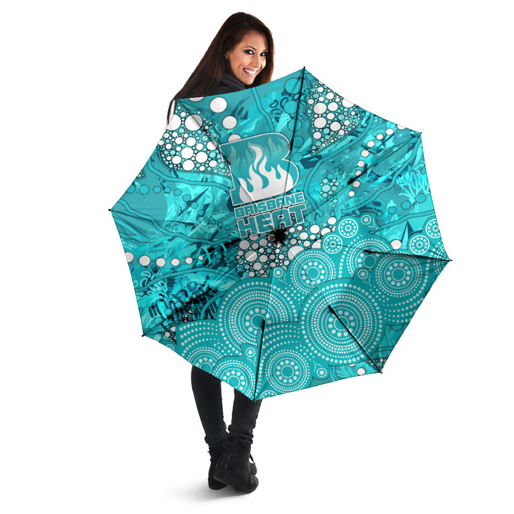 Brisbane Heat Umbrella Graffiti Urban Aboriginal Dot Abstract Design