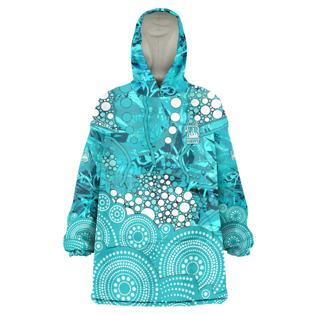 Brisbane Heat Wearable Blanket Hoodie Graffiti Urban Aboriginal Dot Abstract Design