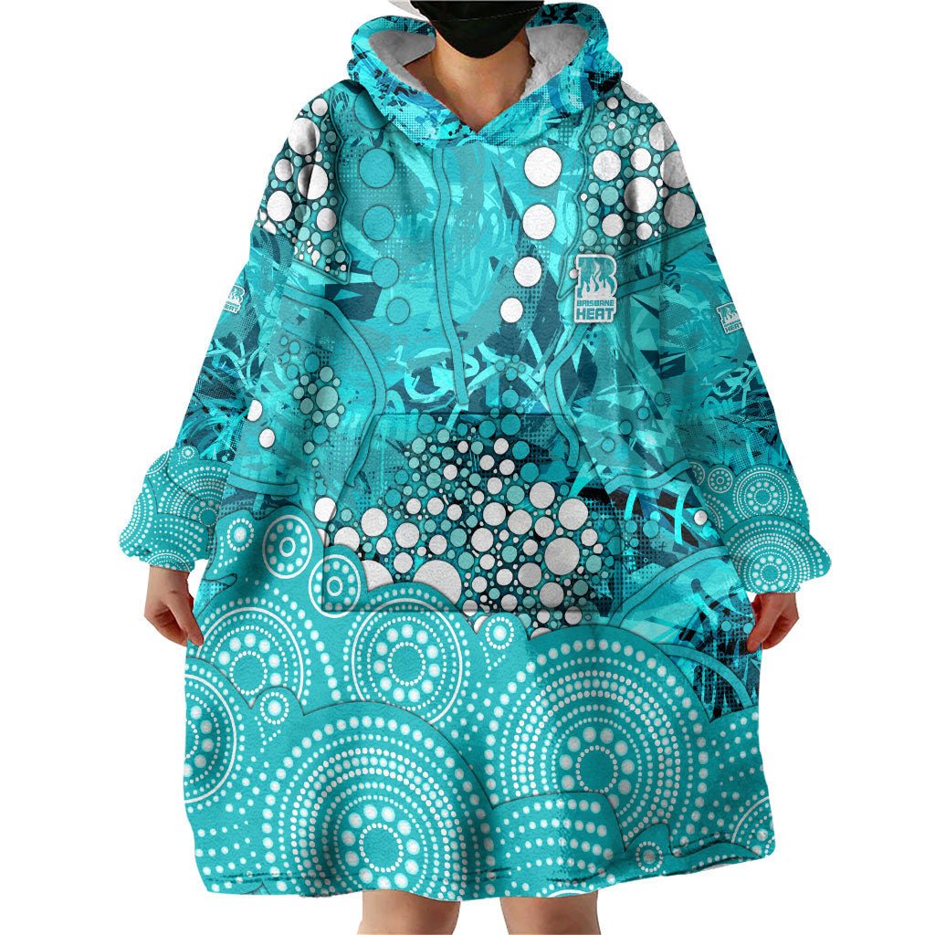 Brisbane Heat Wearable Blanket Hoodie Graffiti Urban Aboriginal Dot Abstract Design