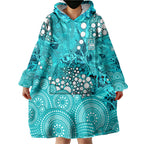 Brisbane Heat Wearable Blanket Hoodie Graffiti Urban Aboriginal Dot Abstract Design