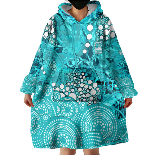 Brisbane Heat Wearable Blanket Hoodie Graffiti Urban Aboriginal Dot Abstract Design