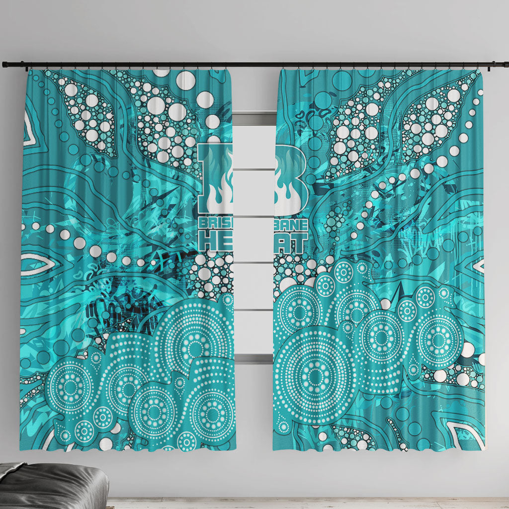 Brisbane Heat Window Curtain Graffiti Urban Aboriginal Dot Abstract Design
