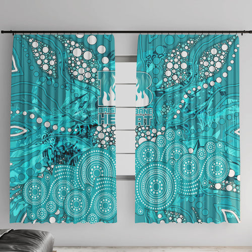 Brisbane Heat Window Curtain Graffiti Urban Aboriginal Dot Abstract Design