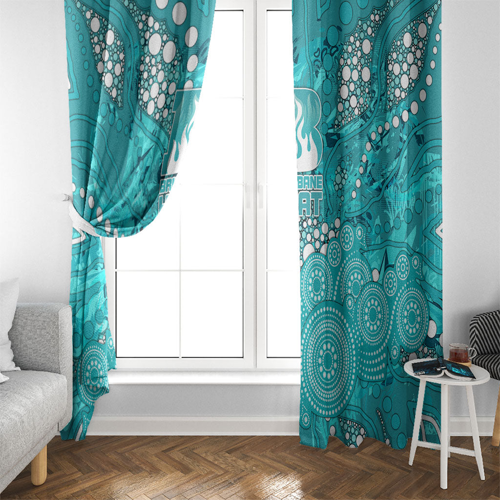 Brisbane Heat Window Curtain Graffiti Urban Aboriginal Dot Abstract Design
