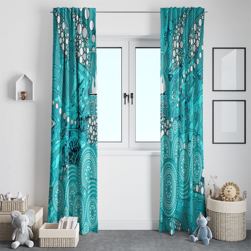 Brisbane Heat Window Curtain Graffiti Urban Aboriginal Dot Abstract Design