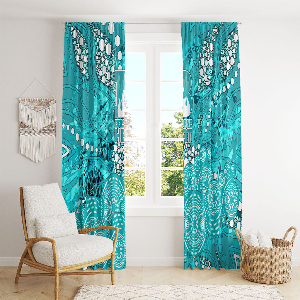 Brisbane Heat Window Curtain Graffiti Urban Aboriginal Dot Abstract Design