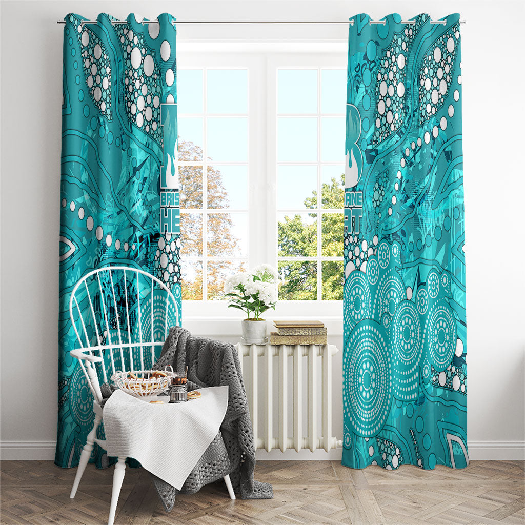 Brisbane Heat Window Curtain Graffiti Urban Aboriginal Dot Abstract Design