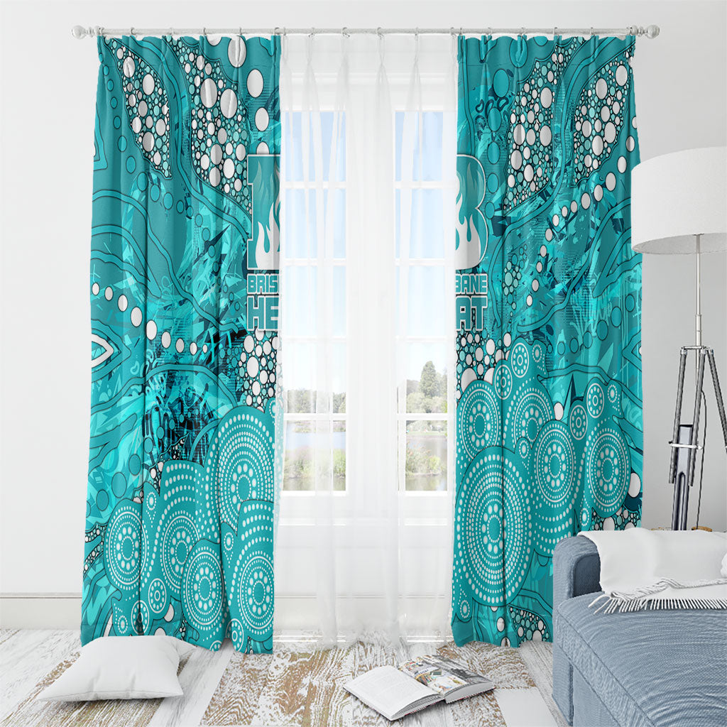 Brisbane Heat Window Curtain Graffiti Urban Aboriginal Dot Abstract Design
