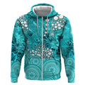 Brisbane Heat Zip Hoodie Graffiti Urban Aboriginal Dot Abstract Design