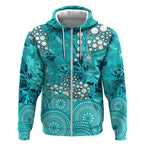Brisbane Heat Zip Hoodie Graffiti Urban Aboriginal Dot Abstract Design