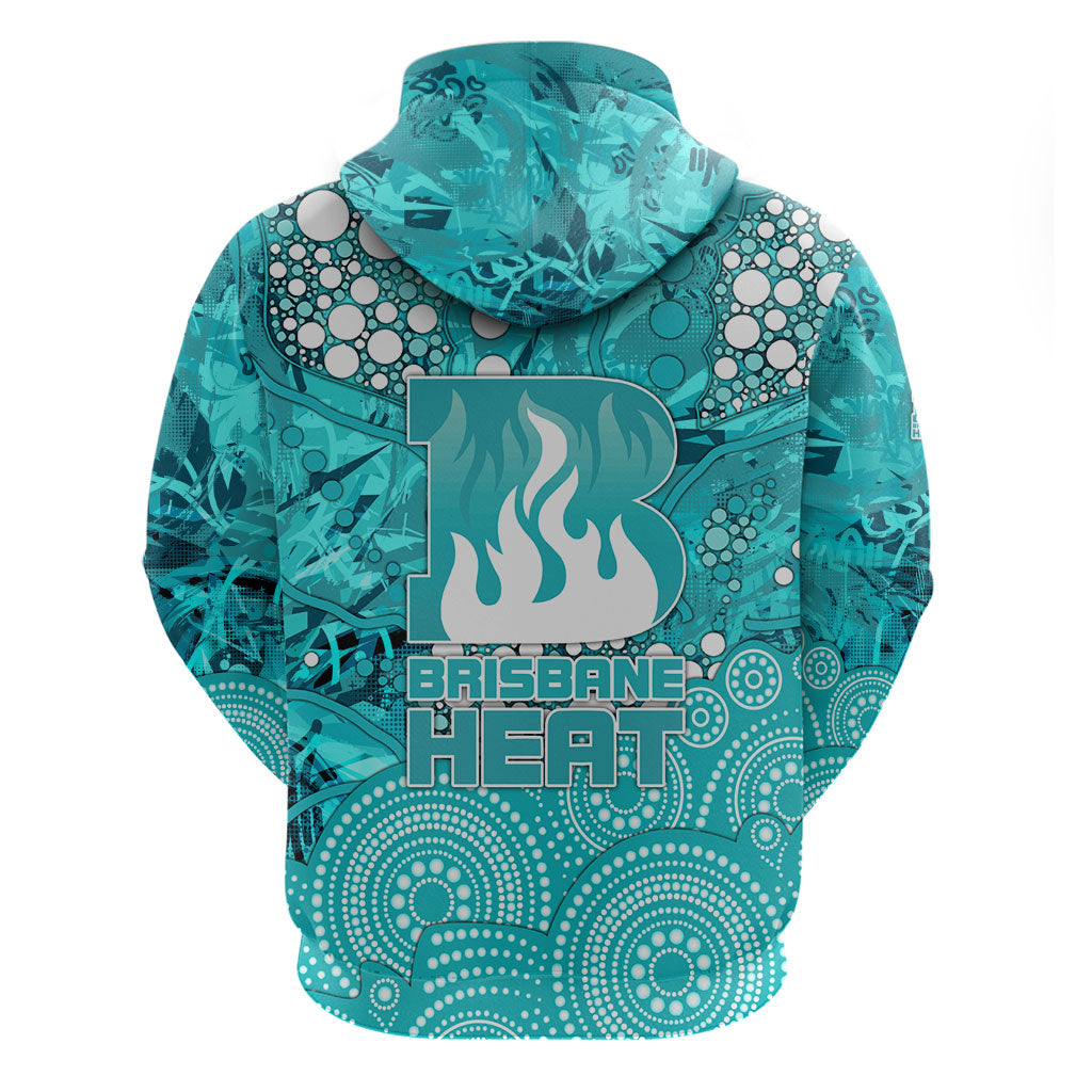 Brisbane Heat Zip Hoodie Graffiti Urban Aboriginal Dot Abstract Design
