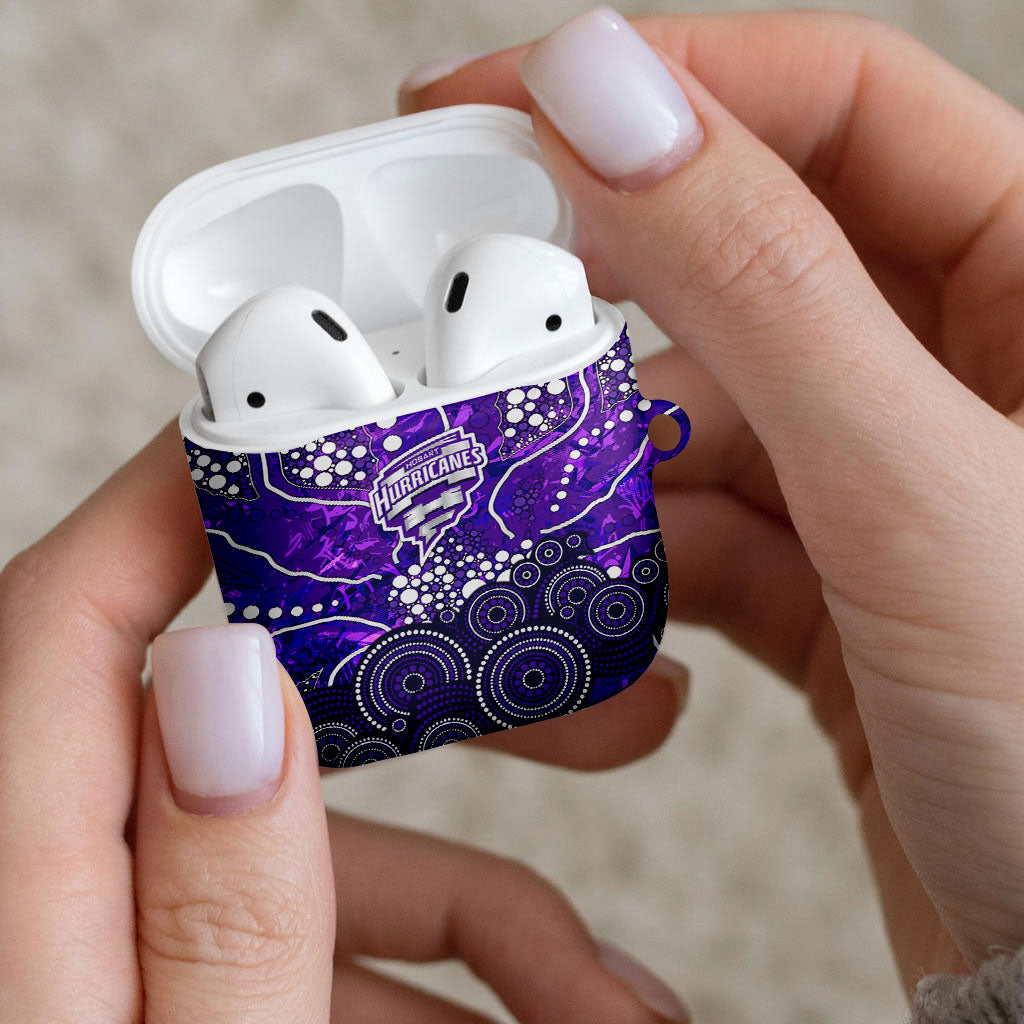 Hobart Hurricanes AirPods Case Graffiti Urban Aboriginal Dot Abstract Design