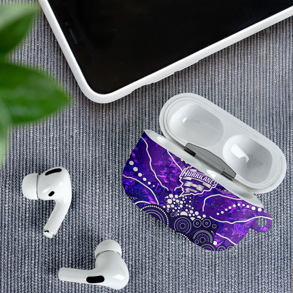 Hobart Hurricanes AirPods Case Graffiti Urban Aboriginal Dot Abstract Design