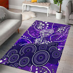 Hobart Hurricanes Area Rug Graffiti Urban Aboriginal Dot Abstract Design