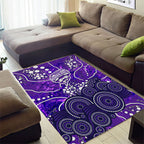Hobart Hurricanes Area Rug Graffiti Urban Aboriginal Dot Abstract Design