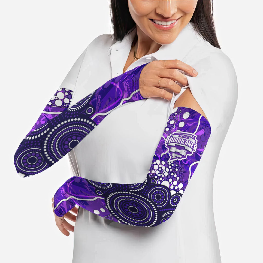 Hobart Hurricanes Arm Sleeves Graffiti Urban Aboriginal Dot Abstract Design