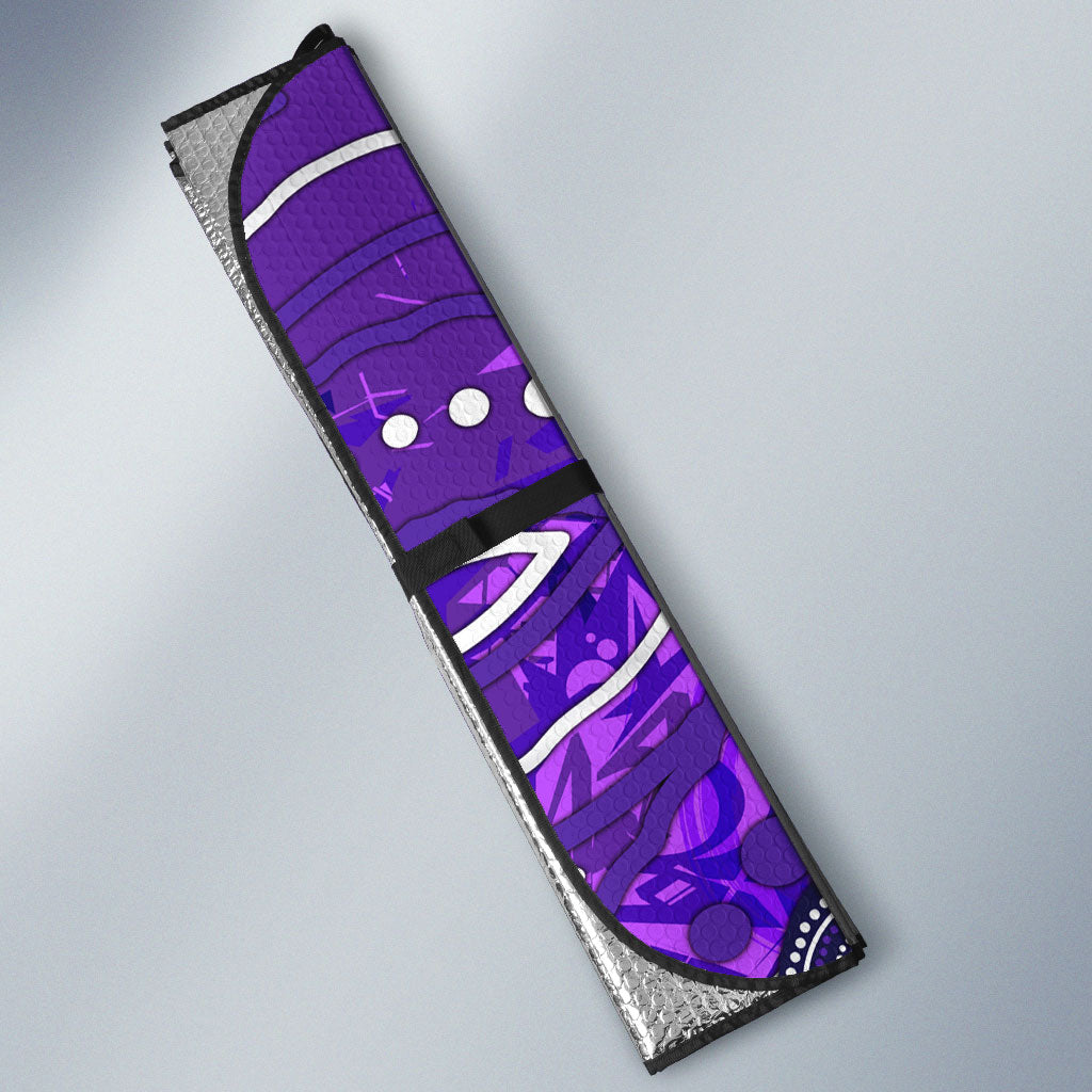 Hobart Hurricanes Auto Sun Shade Graffiti Urban Aboriginal Dot Abstract Design