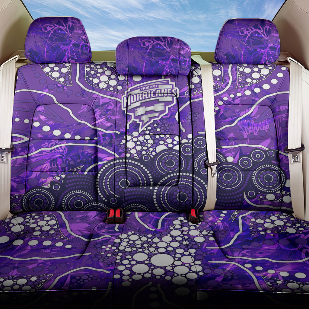 Hobart Hurricanes Back Car Seat Cover Graffiti Urban Aboriginal Dot Abstract Design