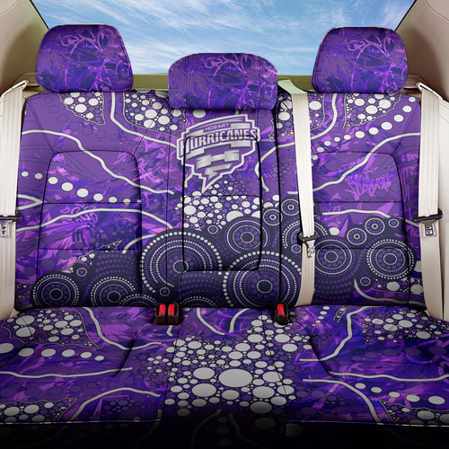 Hobart Hurricanes Back Car Seat Cover Graffiti Urban Aboriginal Dot Abstract Design
