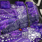 Hobart Hurricanes Back Car Seat Cover Graffiti Urban Aboriginal Dot Abstract Design