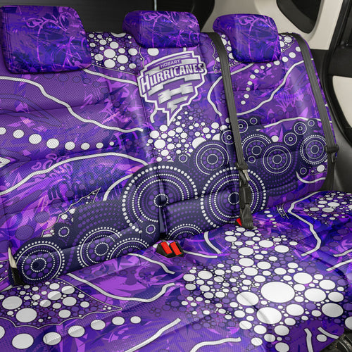 Hobart Hurricanes Back Car Seat Cover Graffiti Urban Aboriginal Dot Abstract Design