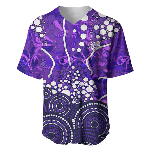 Hobart Hurricanes Baseball Jersey Graffiti Urban Aboriginal Dot Abstract Design