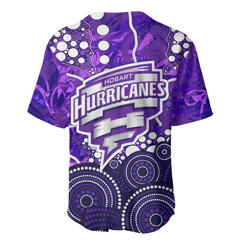 Hobart Hurricanes Baseball Jersey Graffiti Urban Aboriginal Dot Abstract Design