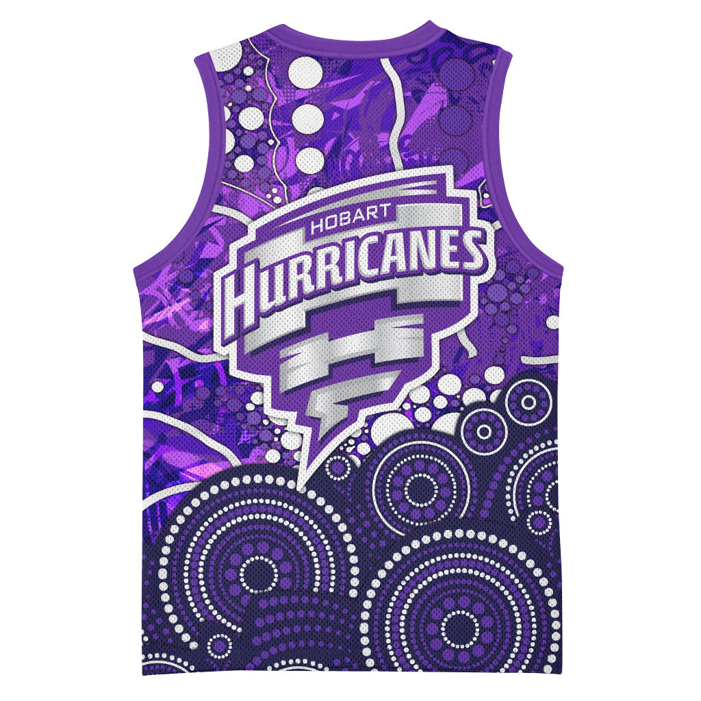 Hobart Hurricanes Basketball Jersey Graffiti Urban Aboriginal Dot Abstract Design