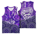 Hobart Hurricanes Basketball Jersey Graffiti Urban Aboriginal Dot Abstract Design