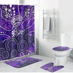 Hobart Hurricanes Bathroom Set Graffiti Urban Aboriginal Dot Abstract Design