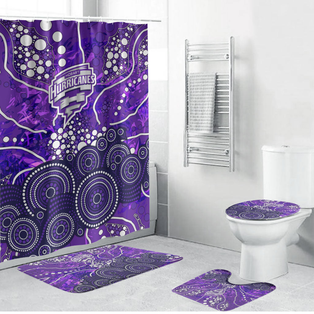 Hobart Hurricanes Bathroom Set Graffiti Urban Aboriginal Dot Abstract Design