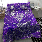 Hobart Hurricanes Bedding Set Graffiti Urban Aboriginal Dot Abstract Design