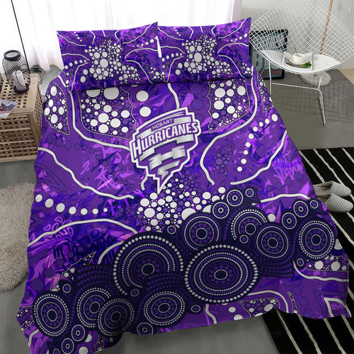 Hobart Hurricanes Bedding Set Graffiti Urban Aboriginal Dot Abstract Design