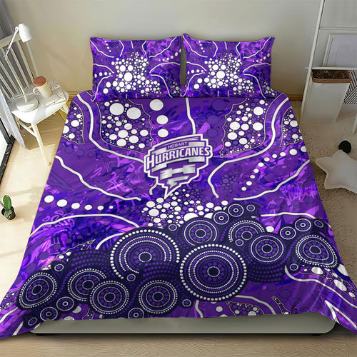 Hobart Hurricanes Bedding Set Graffiti Urban Aboriginal Dot Abstract Design