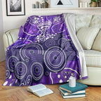 Hobart Hurricanes Blanket Graffiti Urban Aboriginal Dot Abstract Design