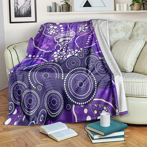 Hobart Hurricanes Blanket Graffiti Urban Aboriginal Dot Abstract Design