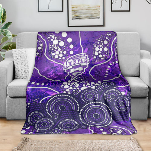 Hobart Hurricanes Blanket Graffiti Urban Aboriginal Dot Abstract Design