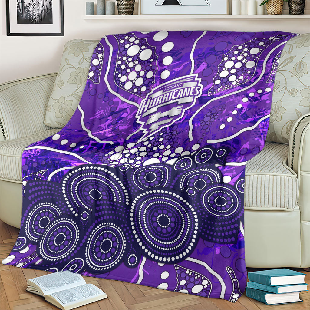 Hobart Hurricanes Blanket Graffiti Urban Aboriginal Dot Abstract Design