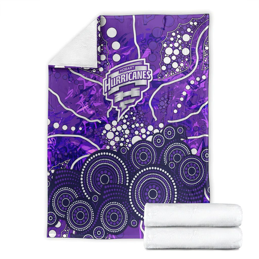 Hobart Hurricanes Blanket Graffiti Urban Aboriginal Dot Abstract Design