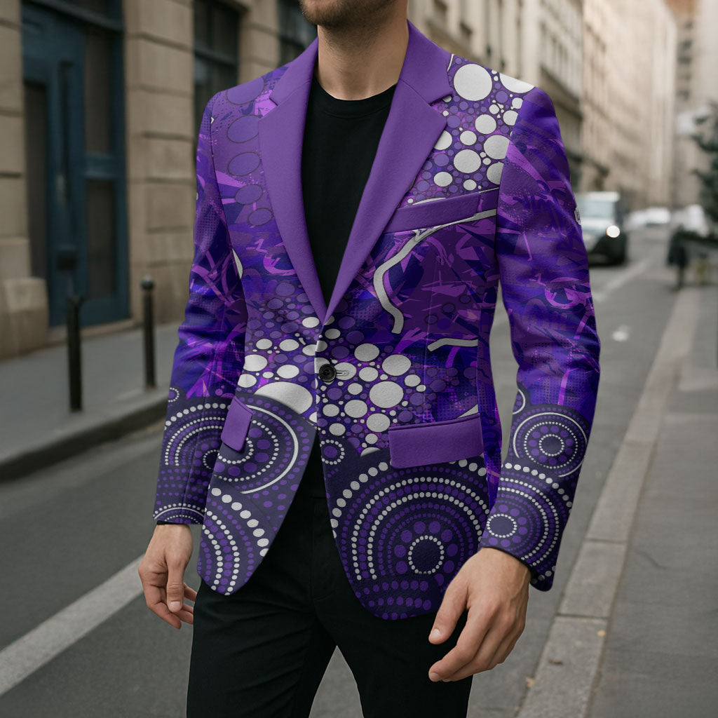 Hobart Hurricanes Blazer Graffiti Urban Aboriginal Dot Abstract Design