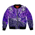 Hobart Hurricanes Bomber Jacket Graffiti Urban Aboriginal Dot Abstract Design