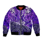 Hobart Hurricanes Bomber Jacket Graffiti Urban Aboriginal Dot Abstract Design