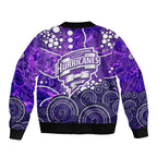 Hobart Hurricanes Bomber Jacket Graffiti Urban Aboriginal Dot Abstract Design