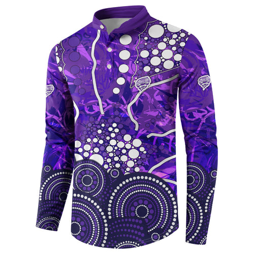 Hobart Hurricanes Button Sweatshirt Graffiti Urban Aboriginal Dot Abstract Design